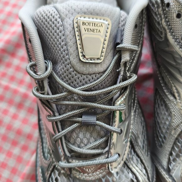 Bottega Veneta Silver Lightweight Sneakers - Picture 2 of 9